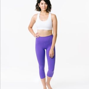 ZYIA Purple Ascend Hi-Rise Capri 20"